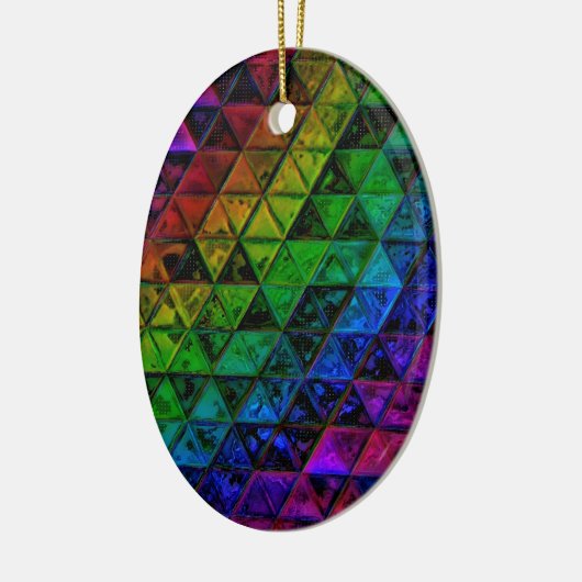 Pride Glass Keramisch Ornament (Links)