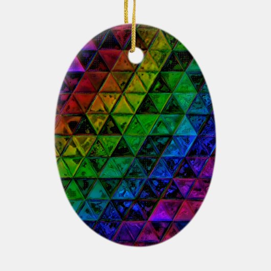 Pride Glass Keramisch Ornament (Achterkant)