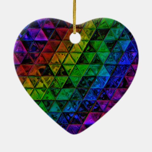 Pride Glass Keramisch Ornament (Achterkant)