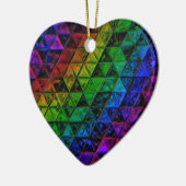 Pride Glass Keramisch Ornament (Links)