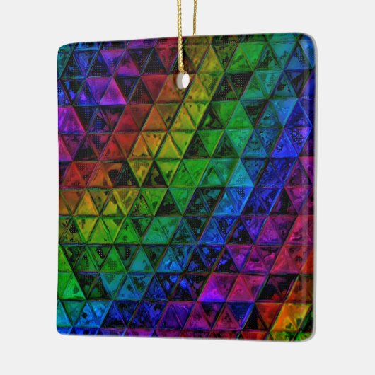 Pride Glass Keramisch Ornament (Links)