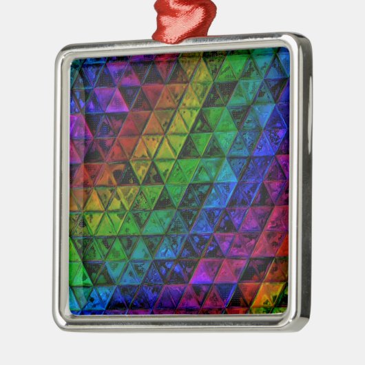 Pride Glass Metalen Ornament (Links)