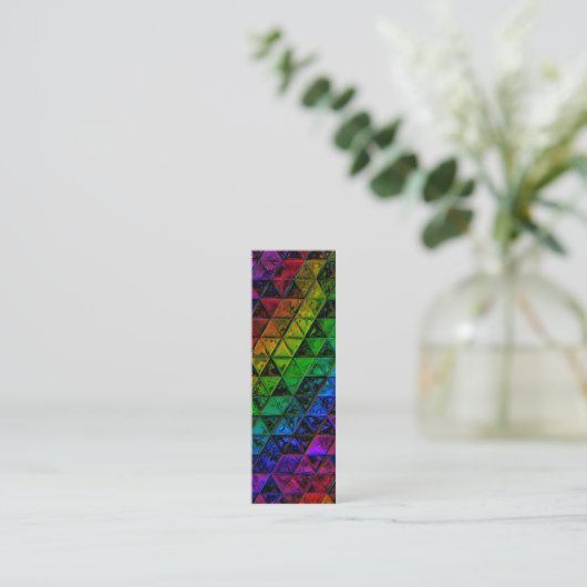 Pride Glass Mini Visitekaartje (Staand voorkant)