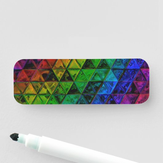 Pride Glass Naamplaatje (In situ)