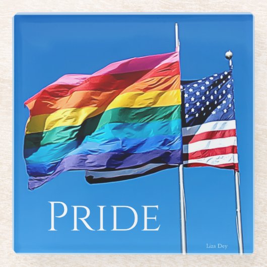 'Pride' Glass Onderzetter (Voorkant)