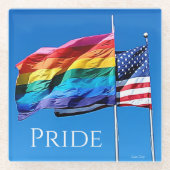 'Pride' Glass Onderzetter Glazen Onderzetter (Voorkant)