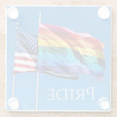 'Pride' Glass Onderzetter Glazen Onderzetter (Achterkant)