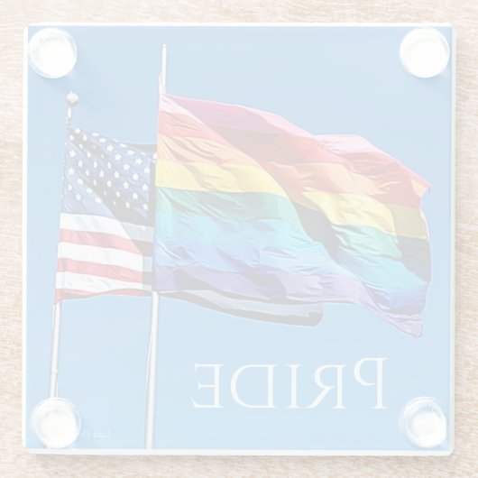 'Pride' Glass Onderzetter Glazen Onderzetter (Achterkant)