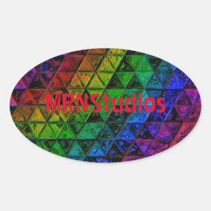 Pride Glass Ovale Sticker
