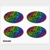 Pride Glass Ovale Sticker (Vel)