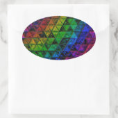 Pride Glass Ovale Sticker (Tas)