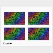 Pride Glass Rechthoekige Sticker (Vel)