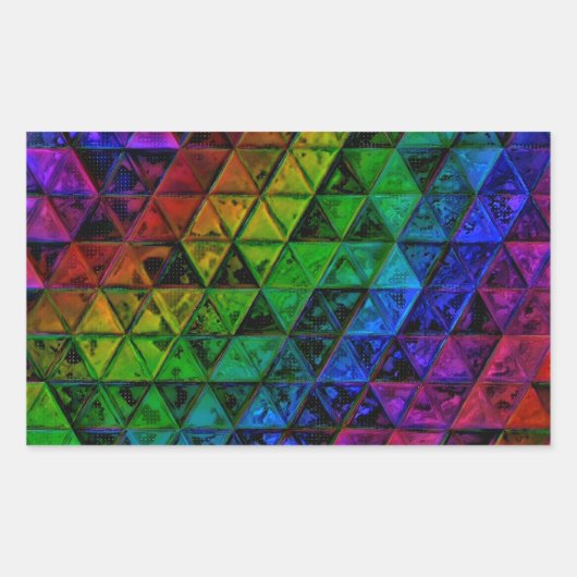 Pride Glass Rechthoekige Sticker (Voorkant)
