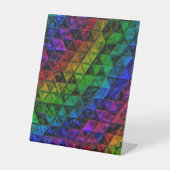 Pride Glass Reclamebord Met Voetstuk (Voorkant)