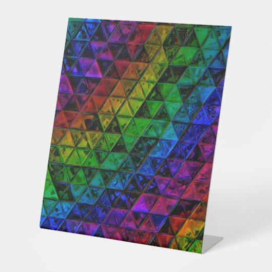 Pride Glass Reclamebord Met Voetstuk (Voorkant)