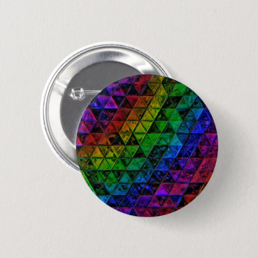 Pride Glass Ronde Button 5,7 Cm (Voorkant /achterkant)