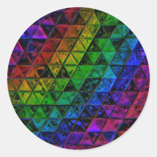 Pride Glass Ronde Sticker