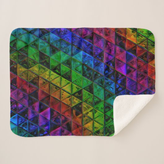 Pride Glass Sherpa Deken (Voorkant (horizontaal))