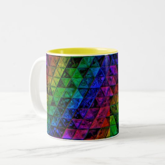 Pride Glass Tweekleurige Koffiemok (Voorkant links)