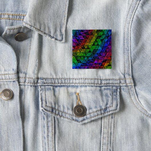 Pride Glass Vierkante Button 5,1 Cm (In situ)