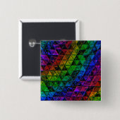 Pride Glass Vierkante Button 5,1 Cm (Voorkant /achterkant)