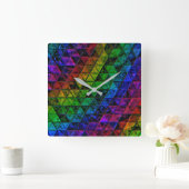 Pride Glass Vierkante Klok (Huis)