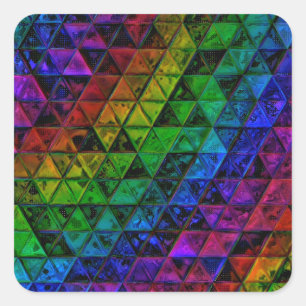 Pride Glass Vierkante Sticker