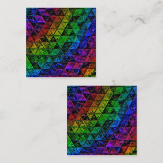 Pride Glass Vierkante Visitekaartje (Voorkant / Achterkant)
