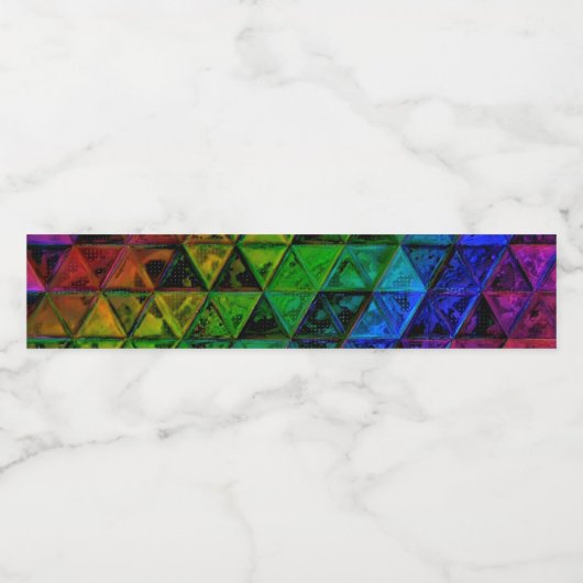 Pride Glass Waterfles Etiket (Enkel label)