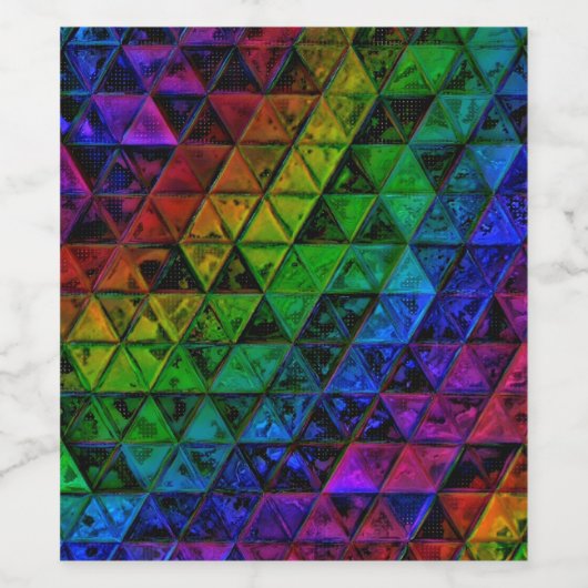 Pride Glass Wijn Etiket (Enkel label)