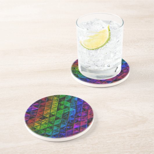 Pride Glass Zandsteen Onderzetter (Zijkant)