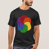 Pride Glitter Rainbow Swirl T-shirt (Voorkant)