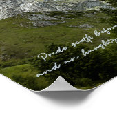 Pride goeth before destruction Proverbs Quote Poster (Hoek)