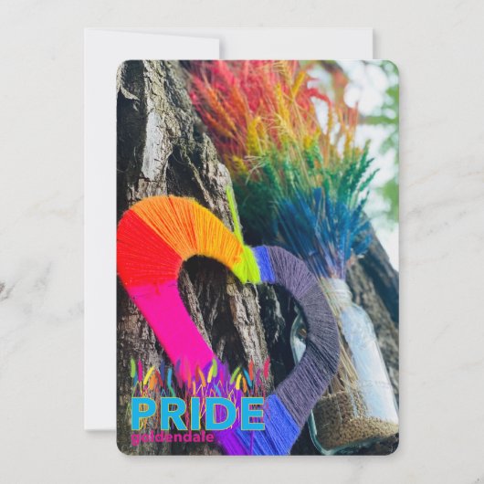 PRIDE Goldendale 5x7 Blank Wenskaart Bedankkaart (Voorkant)