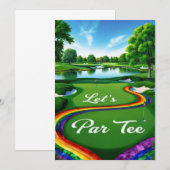 Pride golfbaan toernooi voor golfers kaart (Voorkant / Achterkant)