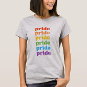 Pride grijze vrouwen t-shirt (Voorkant)