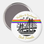 Pride Halifax Dartmouth beste vrienden koelkast Ma Magneet (Voorkant / Achterkant)