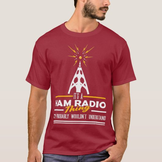 Pride Ham Radio Operator's is een Ham Radio Thding T-shirt (Voorkant)