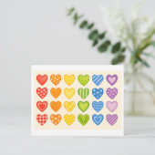 Pride Hart Collage Briefkaart (Staand voorkant)