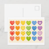 Pride Hart Collage Briefkaart (Voorkant / Achterkant)