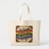 Pride Has No Borders Classic Canvas tas LGBTQ (Voorkant)