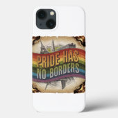 Pride Has No Borders Classic iPhone hoesje LGBTQ (Achterkant)