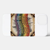 Pride Has No Borders Classic iPhone hoesje LGBTQ (Achterkant (horizontaal))