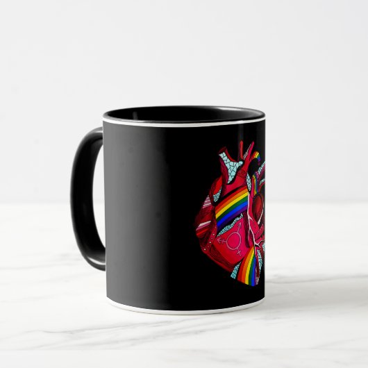 Pride Heart 4 Mok (Voorkant links)