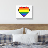 PRIDE HEART CANVAS AFDRUK (Insitu (Slaapkamer))