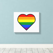 PRIDE HEART CANVAS AFDRUK (Insitu (Houten vloer))