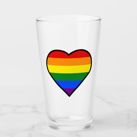 PRIDE HEART GLAS (Voorkant)