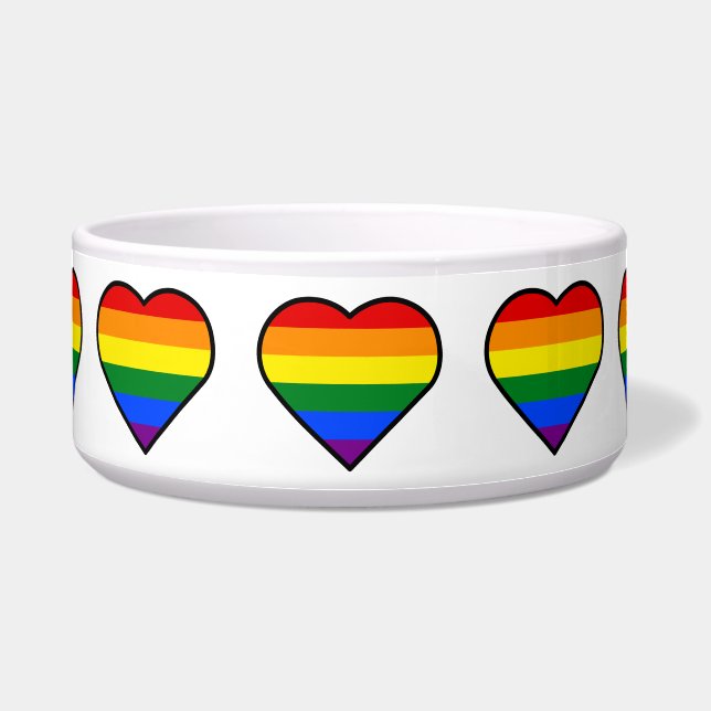 PRIDE HEART Hondenkommen Voerbakje (Voorkant)
