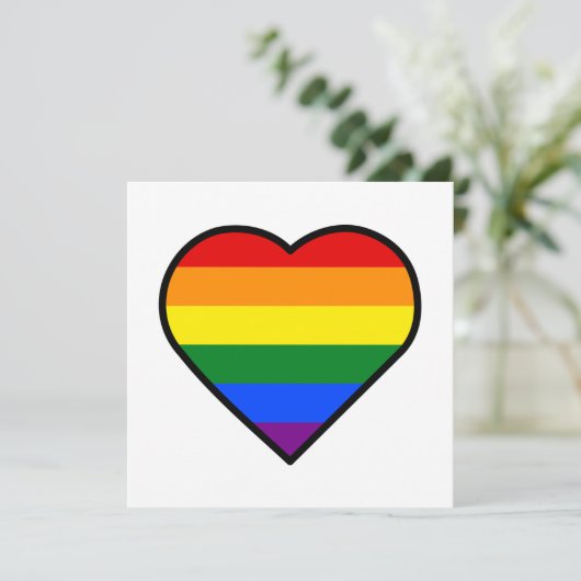 PRIDE HEART-Kaart (Staand voorkant)