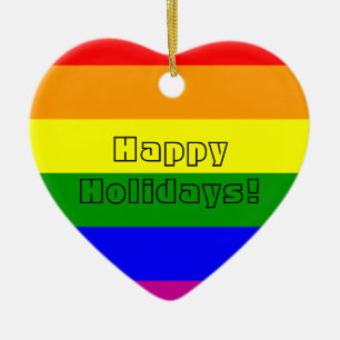 Pride Heart Keramisch Ornament